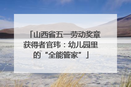 山西省五一劳动奖章获得者官玮：幼儿园里的“全能管家”