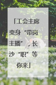 工会主席变身“带岗主播”，长沙“职”等你来