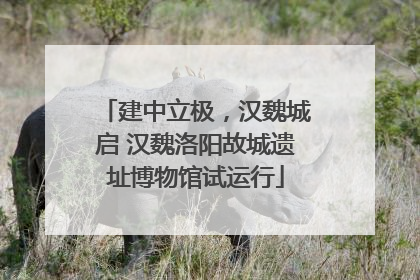 建中立极，汉魏城启 汉魏洛阳故城遗址博物馆试运行