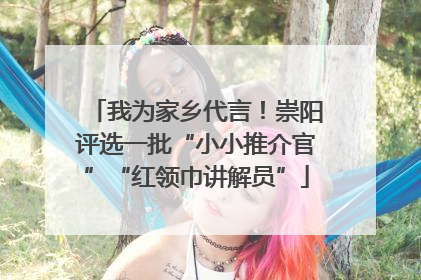 我为家乡代言！崇阳评选一批“小小推介官”“红领巾讲解员”