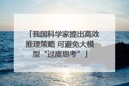 我国科学家提出高效推理策略 可避免大模型“过度思考”