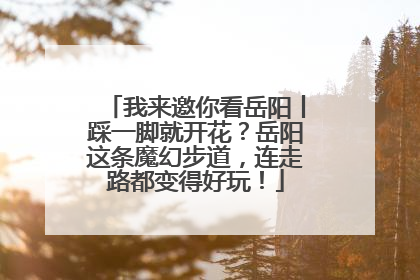 我来邀你看岳阳丨踩一脚就开花？岳阳这条魔幻步道，连走路都变得好玩！