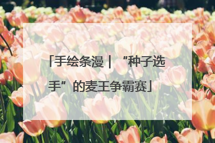 手绘条漫｜“种子选手”的麦王争霸赛
