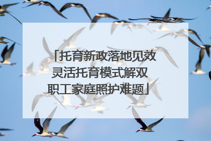 托育新政落地见效 灵活托育模式解双职工家庭照护难题