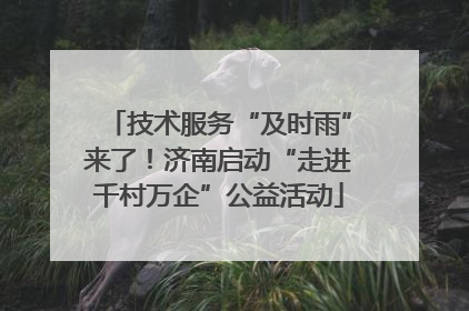 技术服务“及时雨”来了！济南启动“走进千村万企”公益活动