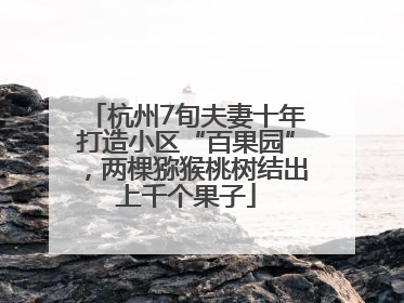 杭州7旬夫妻十年打造小区“百果园”，两棵猕猴桃树结出上千个果子