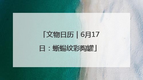 文物日历｜6月17日：蜥蜴纹彩陶罐