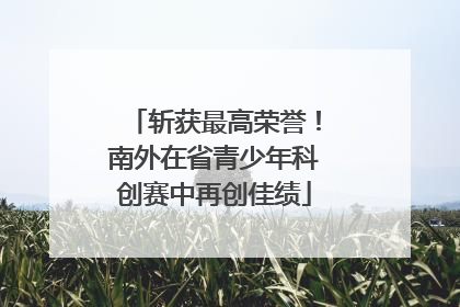 斩获最高荣誉！南外在省青少年科创赛中再创佳绩