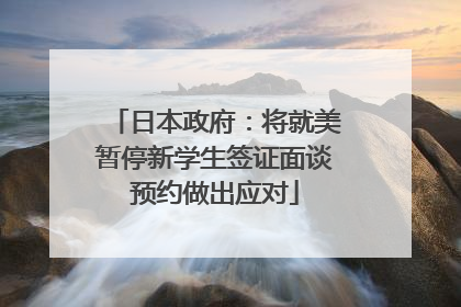 日本政府：将就美暂停新学生签证面谈预约做出应对