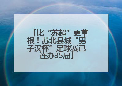 比“苏超”更草根！苏北县城“男子汉杯”足球赛已连办35届
