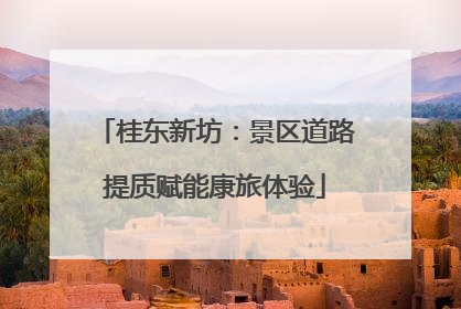 桂东新坊：景区道路提质赋能康旅体验
