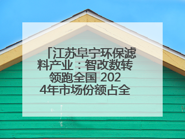 江苏阜宁环保滤料产业：智改数转领跑全国 2024年市场份额占全国三分之一