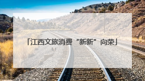 江西文旅消费“新新”向荣