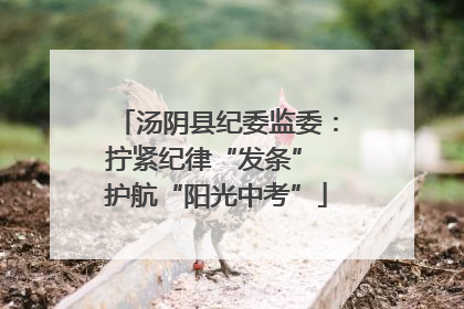 汤阴县纪委监委：拧紧纪律“发条” 护航“阳光中考”