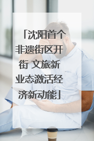 沈阳首个非遗街区开街 文旅新业态激活经济新动能