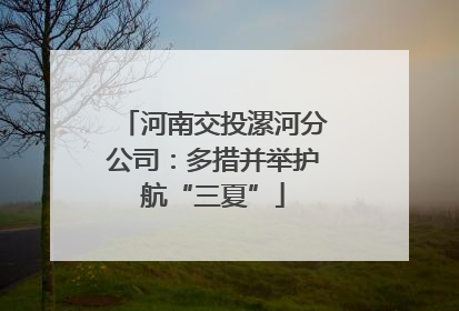 河南交投漯河分公司：多措并举护航“三夏”