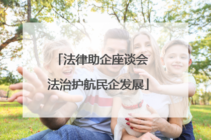 法律助企座谈会 法治护航民企发展