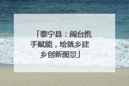 泰宁县：闽台携手赋能，绘就乡建乡创新图景