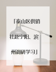 泰山区供销社赴宁阳、滨州调研学习