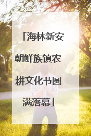 海林新安朝鲜族镇农耕文化节圆满落幕