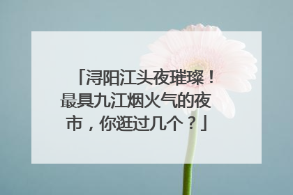 浔阳江头夜璀璨！最具九江烟火气的夜市，你逛过几个？