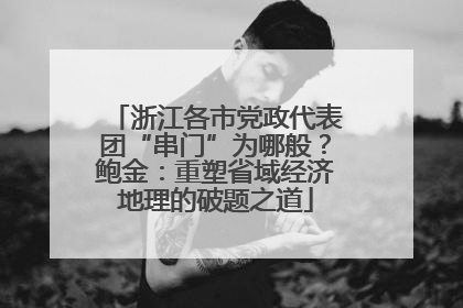 浙江各市党政代表团“串门”为哪般？鲍金：重塑省域经济地理的破题之道