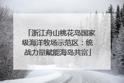 浙江舟山桃花岛国家级海洋牧场示范区：统战力量赋能海岛共富