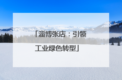 淄博张店：引领工业绿色转型
