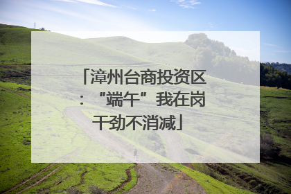 漳州台商投资区：“端午”我在岗 干劲不消减