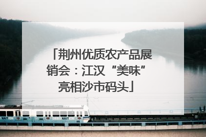 荆州优质农产品展销会：江汉“美味”亮相沙市码头
