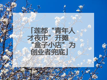 莲都“青年人才夜市”开摊 “盒子小店”为创业者兜底