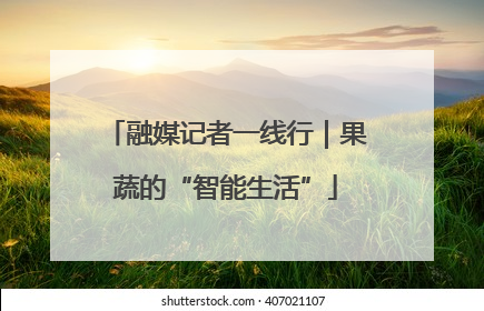 融媒记者一线行｜果蔬的“智能生活”