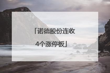 诺德股份连收4个涨停板