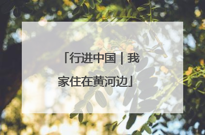 行进中国｜我家住在黄河边