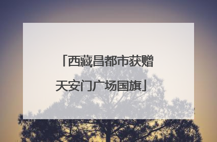 西藏昌都市获赠天安门广场国旗