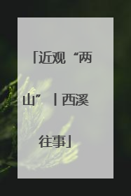 近观“两山”丨西溪往事