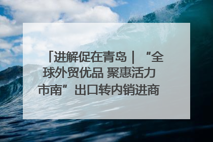 进解促在青岛｜“全球外贸优品 聚惠活力市南”出口转内销进商超专场活动启动