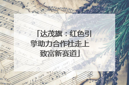 达茂旗：红色引擎助力合作社走上致富新赛道