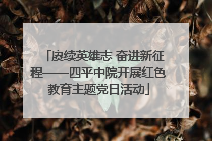 赓续英雄志 奋进新征程——四平中院开展红色教育主题党日活动