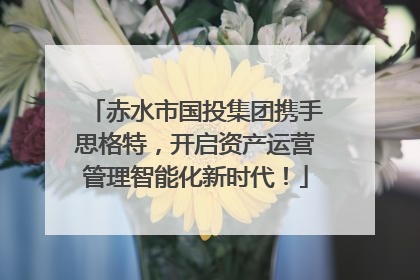 赤水市国投集团携手思格特，开启资产运营管理智能化新时代！