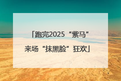 跑完2025“紫马” 来场“抹黑脸”狂欢