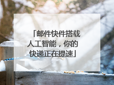 邮件快件搭载人工智能，你的快递正在提速