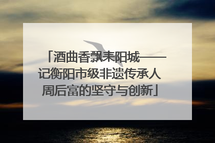 酒曲香飘耒阳城——记衡阳市级非遗传承人周后富的坚守与创新