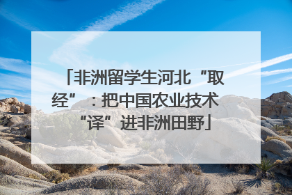 非洲留学生河北“取经”：把中国农业技术“译”进非洲田野