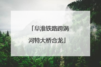 阜淮铁路跨涡河特大桥合龙