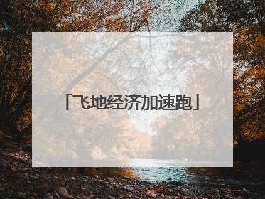 飞地经济加速跑
