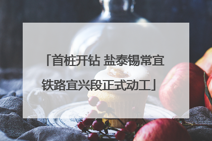 首桩开钻 盐泰锡常宜铁路宜兴段正式动工