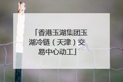 香港玉湖集团玉湖冷链（天津）交易中心动工