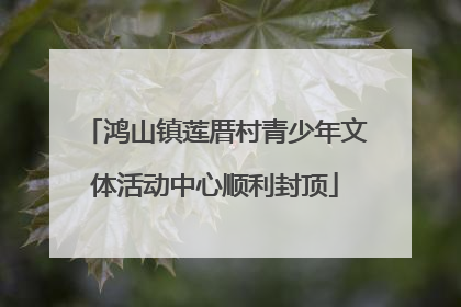 鸿山镇莲厝村青少年文体活动中心顺利封顶