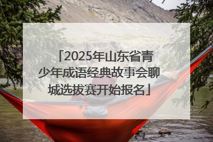 2025年山东省青少年成语经典故事会聊城选拔赛开始报名